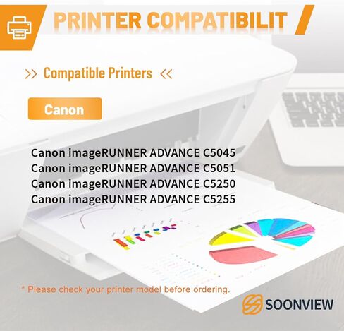 خرطوشة حبر GPR-30 مُعاد تصنيعها 2789B003AA 2793B003AA 2797B003AA 2801B003AA بديلة لطابعات Canon ImageRunner Advance C5045 C5051 C5250 C5255 Series (KCMY) in Kuwait