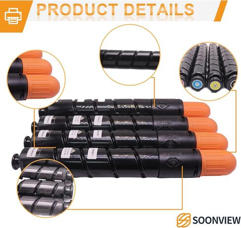 خرطوشة حبر GPR-30 مُعاد تصنيعها 2789B003AA 2793B003AA 2797B003AA 2801B003AA بديلة لطابعات Canon ImageRunner Advance C5045 C5051 C5250 C5255 Series (KCMY) in Kuwait