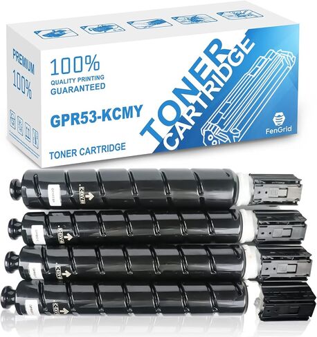 خرطوشة حبر معاد تصنيعها GPR-53 GPR53 متوافقة مع طابعة ImageRunner Advance DX C3325 C3330 C3520 C3525 C3530 C3025 (4 عبوات) in Kuwait