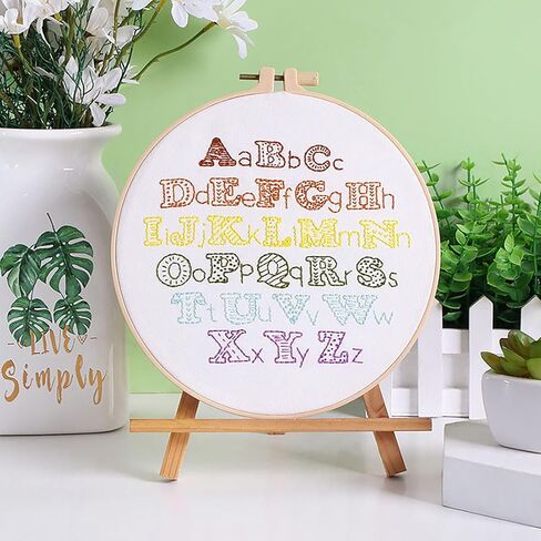 ojindiy Embroidery Kits for Beginners Adults 3 Packs, Learn Basic Flowers and Delicate Stitches, Embroidery Kit for Craft Lover and Starter, Cross Stitch in Kuwait