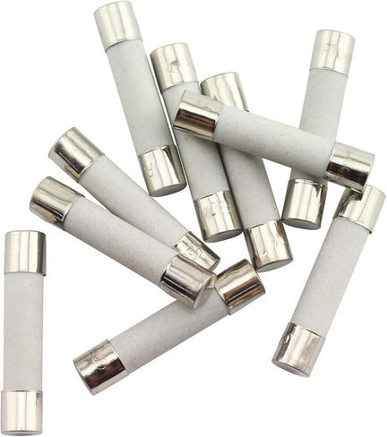 Tegg 10 قطع 20 أمبير، صمامات سيراميك بطيئة النفخ 250 فولت 6 × 30 ملم in Kuwait