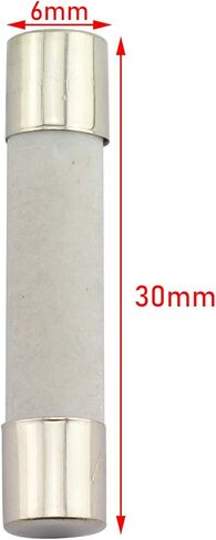 Tegg 10 قطع 20 أمبير، صمامات سيراميك بطيئة النفخ 250 فولت 6 × 30 ملم in Kuwait