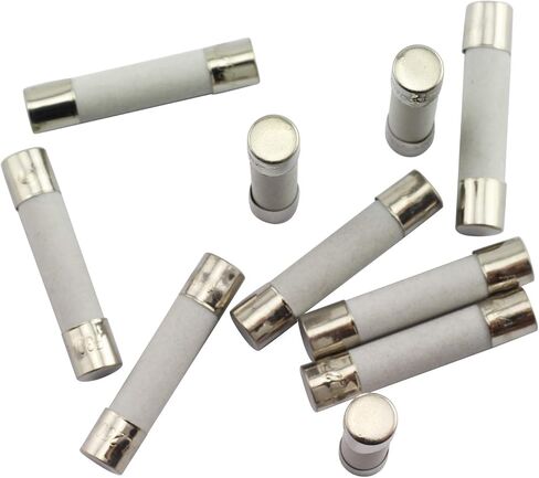 Tegg 10 قطع 20 أمبير، صمامات سيراميك بطيئة النفخ 250 فولت 6 × 30 ملم in Kuwait