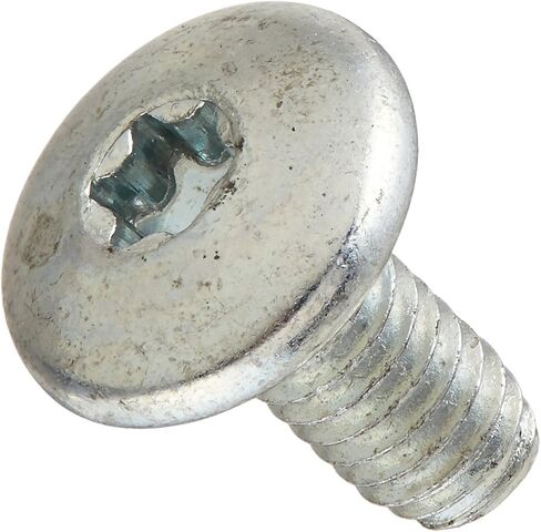 Small Parts 0806RTT Steel Thread Rolling Screw for Metal, Zinc Plated, Truss Head, Star Drive, #8-32 Thread Size, 3/8" Length (Pack of 100) in Saudi Arabia