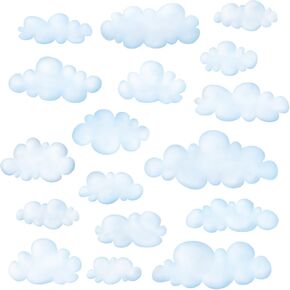 DECOWALL DS9-1702 Clouds Kids Wall Stickers Wall Decals Peel and Stick Removable Wall Stickers for Kids Nursery Bedroom Living Room décor in Kuwait