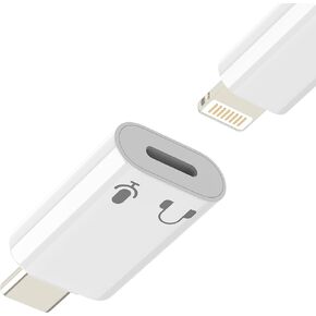 محول صوت Lightning أنثى إلى USB C ذكر لهاتف iPhone 17 16 15 Pro سماعة رأس ومحول ميكروفون وكابل محول سماعات أذن وميكروفون لأجهزة Ipad Jack Adaptador متوافق مع Samsung in Kuwait