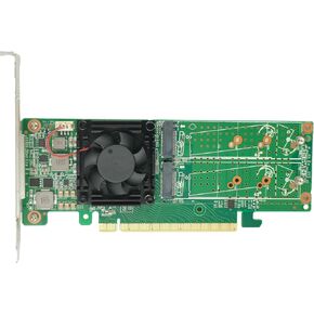 PCIe 3.0 X16 to 4X M.2 NVMe SSD Switch Adapter Support 2280 SSD-PE3162-4IL No Motherboard Bifurcation Required in Kuwait