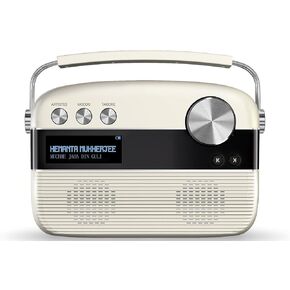 Carvaan Saregama Bengali Portable Digital Music Player/Bluetooth Speaker (Porcelain White) in Saudi Arabia