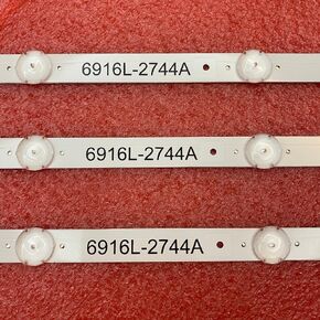 شريط إضاءة خلفي LED متوافق مع LG 43UH620V 43UH610A 43UH6100 43UH630V 43UH603V 43 بوصة V16.5 ART3 2744 6916L-2744A UHD 1 (اللون: 3 قطع لتلفزيون واحد) in Kuwait