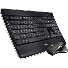 لوجيتك مجموعة الأداء اللاسلكي MX800، لوحة مفاتيح بإضاءة خلفية، ماوس USB لاسلكي للكمبيوتر الشخصي in Kuwait
