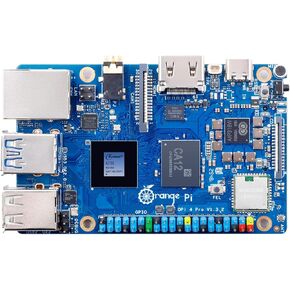 Orange Pi 4 Pro 4GB/6GB/8GB/12GB LPDDR5 Allwinner A733 3 Tops NPU 8-Core Single Board Computer with eMMC Socket, WiFi 6/Bluetooth 5.4, Development Board Run Ubuntu/Debian/Android (4GB) in Saudi Arabia