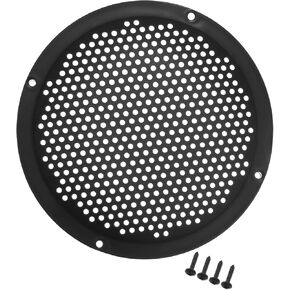 Motoforti Universal 6" Car Speaker Grills Cover Mesh Round 6 Inch Audio Speaker Subwoofer Guard Protector Case with Mounting Screws Iron Black - Pack of 1 Long-lasting in Kuwait