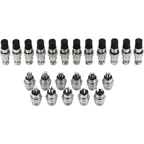 5/10/20 Packs GX12 GX16 GX20 Compatible Aviation Plug 2 3 4 5 6 7 8 9 10 12 14 15Pin M/F, Waterproof Circular Connector(GX20,10Sets (Male Female),7P) in Kuwait