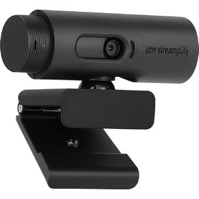 كاميرا ويب Streamplify CAM 1080p60 Full HD مع حامل ثلاثي القوائم قابل للطي، وعدسة زجاجية للتركيز التلقائي، ومصراع مضاد للتجسس للبث وعقد مؤتمرات الفيديو in Kuwait