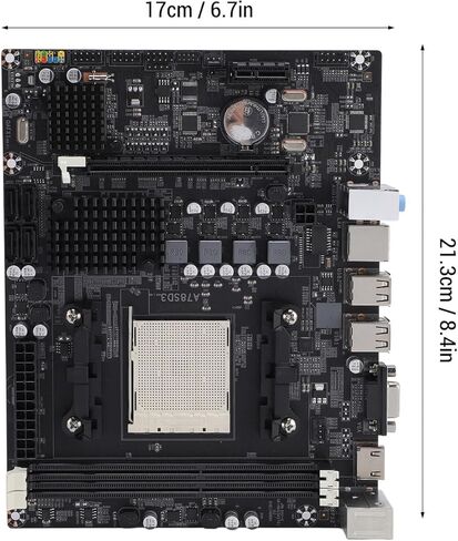 PUSOKEI A78SD3 لوحة أم للكمبيوتر، 2 قناة AM3 DDR3 ذاكرة تسلسلية ATA 3.0 منفذ PCI E 16X فتحة بطاقة رسومات، 4 منافذ SATA 3.0، مخرج HDMI VGA، صوت 5.1 قناة، USB 2.0 in Kuwait