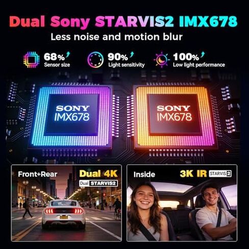 DDPAI Z90 Master كاميرا داش 3 قنوات 4K مع بطاقة SD 256G in Kuwait