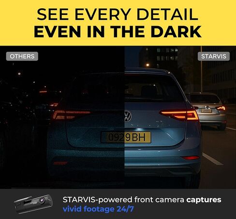 كاميرا قياس BlackVue DR590X-2CH Plus سعة 32 جيجابايت - كاميرا قياس FHD أمامية وخلفية، STARVIS، كابل سلكي مجاني وبطاقة SD، واي فاي مدمج، دعم وضع ركن السيارة، كاميرا تحكم في التطبيق in Kuwait