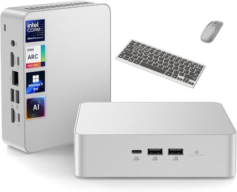 ASUS NUC 15 Pro+ كمبيوتر مكتبي صغير، Intel Series 2 Core Ultra 9 285H، ذاكرة الوصول العشوائي DDR5 سعة 64 جيجابايت، 1 تيرابايت PCIe SSD، Micro PC Win 11 Pro، Intel Arc 140T GPU، 8K/Quad 4K HDR، Thunderbolt 4، WiFi 7، BT 5.4، حامل VESA in Kuwait