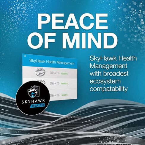 محرك الأقراص الصلبة الداخلي Seagate Skyhawk ST4000VX016 سعة 4 تيرابايت، ذاكرة تخزين مؤقت سعة 256 ميجابايت، محرك أقراص ثابتة SATA 3.5 بوصة بسرعة 6 جيجابايت/ثانية لأنظمة مراقبة DVR وNVR، تسجيل 24/7 (مجدد) in Kuwait