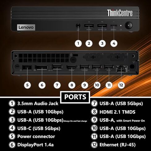 Oemgenuine Lenovo ThinkCentre Tiny M75q Gen 5 AMD Ryzen 7 Pro 8700GE, Customized Computer, 16GB / 32GB / 64GB RAM, 256GB / 512GB / 1TB SSD, WiFi 6, DP Port, Win 11 Pro, AI Business Desktop, 3 Yr Wty in Kuwait