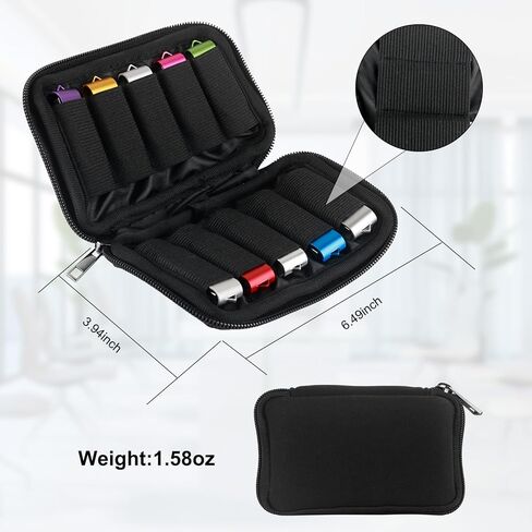 Flash Drive Case USB Storage Case with 4GB Thumb Drives 10 Pack, Portable Travel Electronics Bag USB Memory Stick Holder Computer Accessories Small Carrying Case with 12 Flash Drive Labels in Kuwait