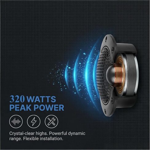 مكبرات صوت للسيارة DDT-S30 لمكبر صوت ستيريو للسيارة، إطار من الألومنيوم ومكبر صوت بغشاء 4 أوم 320 واط مكبرات صوت ستيريو لجميع المركبات in Kuwait