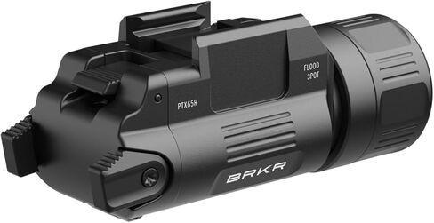 Coast PTX65R Two Beam 1000 Lumen USB-C Rechargeable LED Tactical Weapon Light with Tool-Free Universal/Picatinny Mounting System, and Spot & Flood Beams - IP54 Rating in Kuwait