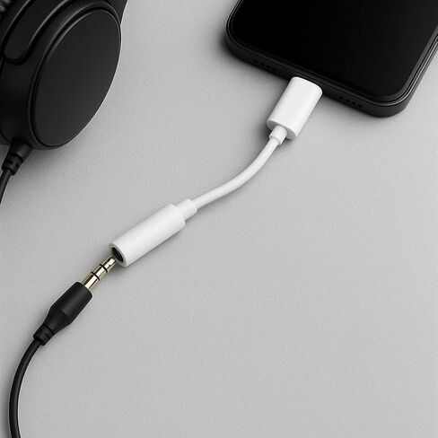 2-Pack USB-C to 3.5mm White Headphone/Headset Jack Adapter in Kuwait