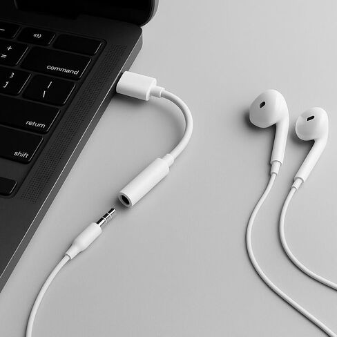 2-Pack USB-C to 3.5mm White Headphone/Headset Jack Adapter in Kuwait