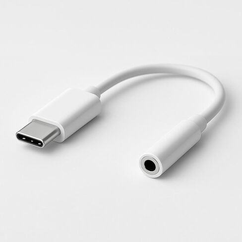 2-Pack USB-C to 3.5mm White Headphone/Headset Jack Adapter in Kuwait
