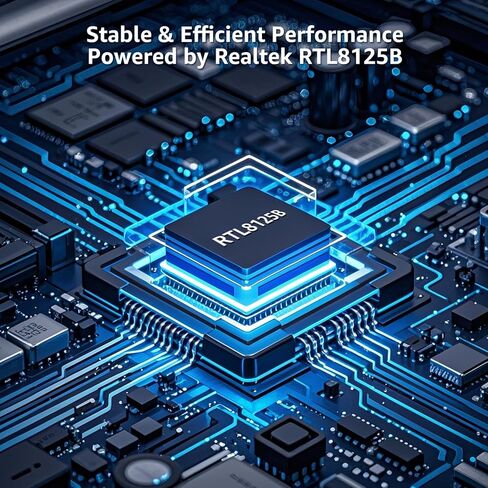 2.5G Network Card, YuanLey 2.5Gb PCIe Ethernet Adapter with Realtek RTL8125B, PCI Express to RJ45 LAN Card, 2500Mbps NIC for Windows/Linux/macOS, Compatible X1/X4/X8/X16 Slot in Kuwait