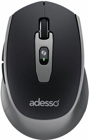 ماوس Adesso iMouse A40 اللاسلكي، بلوتوث ووضع مزدوج 2.4 جيجا هرتز مع مستقبل USB-C، مفتاح التشغيل السريع Copilot AI، مفاتيح النقر الهادئ، 3 مستويات DPI (1000/1600/2400)، 6 أزرار لنظام التشغيل Windows وMac in Kuwait