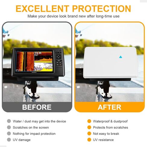 010-12234-00 Protective Sun/Dust Cover Fit for Garmin echoMAP 93sv, 94sv, for echoMAP Chirp 92sv, 93sv, 94sv and 95sv (Not Work with Plus or UHD Models) in Kuwait