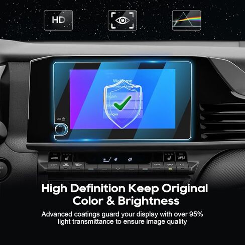 LFOTPP For Camry 2025 2026 Screen Protector - Compatible with 2025 2026 Camry (LE/SE) 8 inch Touchscreen 9H Tempered Glass Infotainment Touch Screen accessories Anti-Fingerprint No More Glare* in Kuwait