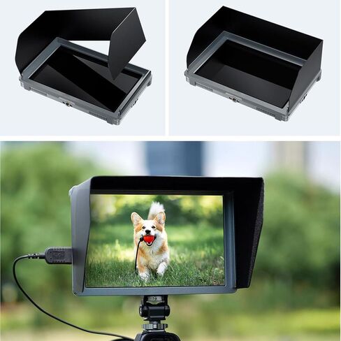 شاشة Dpofirs FW759 PRO 7 بوصة DSLR للكاميرا الميدانية، شاشة لمس بزاوية عرض واسعة للغاية 178 بوصة، مدخل HDMI 4K، فتحات 1/4 بوصة، خفيفة الوزن in Kuwait