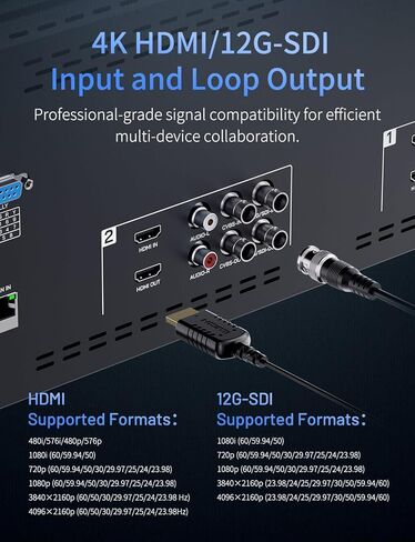 FEELWORLD FRM1001G شاشة مزدوجة 10.1 بوصة 4RU 12G SDI Rackmount مع رسم بياني لناقل الشكل الموجي لون كاذب ثلاثي الأبعاد LUT إيثرنت جهاز التحكم عن بعد لإنتاج OB Van/Studio in Kuwait