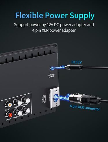 FEELWORLD FRM701G Dual 7 Inch 3RU 12G SDI Rackmount Monitor with 3D LUT Waveform IPS 1920x1200 Resolution 12G SDI HDMI Input Output for Live Production Studio Filmmaking in Kuwait