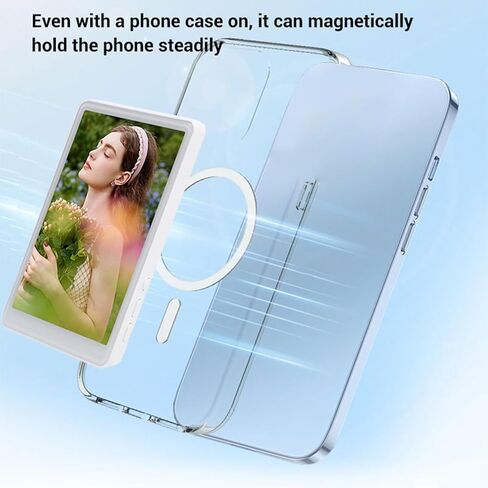 RiToEasysports Selfie Monitor, Magnetic 4 Inch HD Display with 180 Degree Rotation, 3 Level Brightness for Vlog Live Streaming in Kuwait