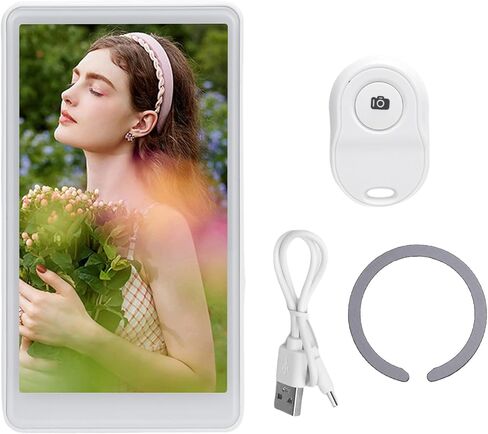 RiToEasysports Selfie Monitor, Magnetic 4 Inch HD Display with 180 Degree Rotation, 3 Level Brightness for Vlog Live Streaming in Kuwait