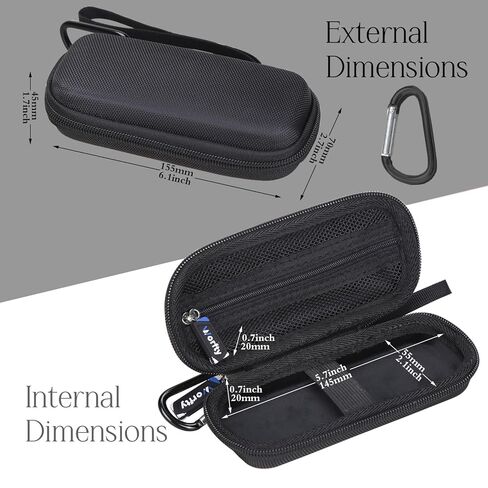 worfty Case for 8Bitdo N30 Wireless Gamepad (N30) - Hard Travel Protective Carrying Storage Bag, Box Only (Black) in Kuwait