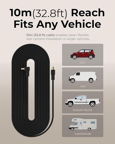 Blackvue CC6G-10 Coaxial Cable (10m/32.8ft) – Front to Rear Video Connection for Dual-Channel Dash Cams, Compatible with Elite Series in Kuwait