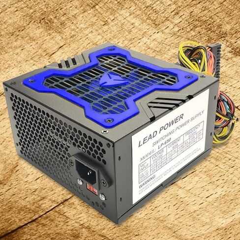 طاقة الرصاص 650 وات - مصدر طاقة ATX بحد أقصى، 20+4 سنون، موصلات PCIe، SATA وMolex، مروحة 12 سم، قابلة للتبديل 110 فولت/220 فولت، ضوضاء منخفضة، تحميل زائد وحماية من قصر الدائرة in Kuwait