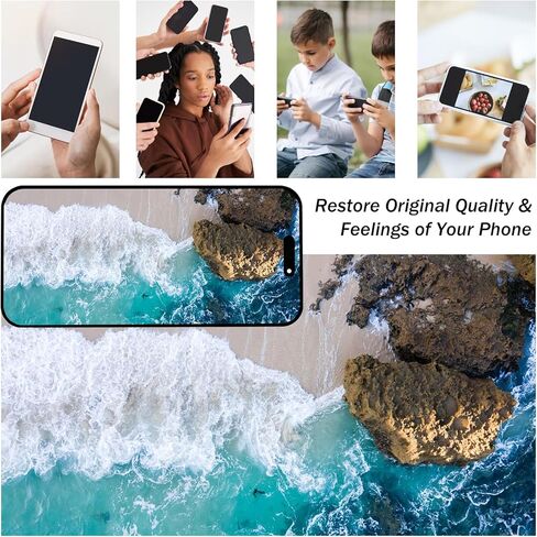 لشاشة iPhone 14 Pro Max البديلة 6.7 بوصة LCD شاشة رقمية تعمل باللمس ثلاثية الأبعاد لـ A2894 A2651 A2893 A2896 A2895 مع أدوات إصلاح + ختم مقاوم للماء + زجاج مقسى in Kuwait