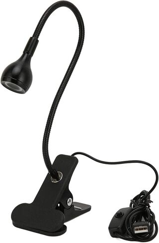 مصباح LED SUNGOOYUE، إضاءة دافئة لحماية العين، ضوء قراءة USB مع رقبة معقوفة مرنة 360 درجة وقاعدة ثابتة، للتخييم والنوم in Kuwait