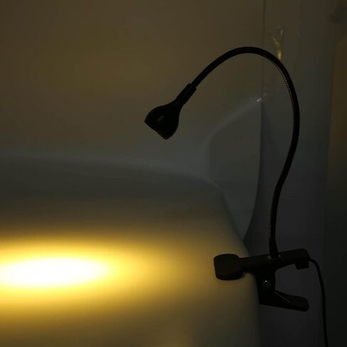 مصباح LED SUNGOOYUE، إضاءة دافئة لحماية العين، ضوء قراءة USB مع رقبة معقوفة مرنة 360 درجة وقاعدة ثابتة، للتخييم والنوم in Kuwait