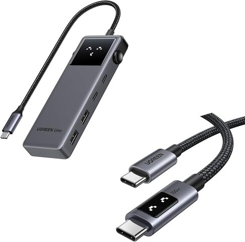 UGREEN Uno USB C Hub Bundle with 100W USB C Cable in Kuwait