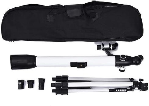 Telescope for Adults Beginners Kids, 60mm Aperture 700mm AZ Astronomical Compact Refractor Telescope with Smartphone Adapter and Tripod BAK4 Prism Lens Telescope for Astronomy Obse in Kuwait