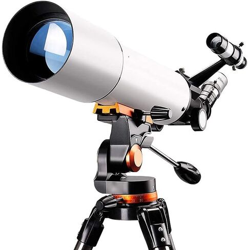 Telescope for Kids Beginners Adults, 80mm Aperture 500mm Telescope for Astronomy BAK4 Prism Lens Astronomical Refractor Telescope with Tripod to Observe Moon and Planet in Kuwait