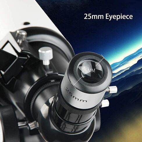 Telescope for Kids Beginners Adults, 80mm Aperture 500mm Telescope for Astronomy BAK4 Prism Lens Astronomical Refractor Telescope with Tripod to Observe Moon and Planet in Kuwait