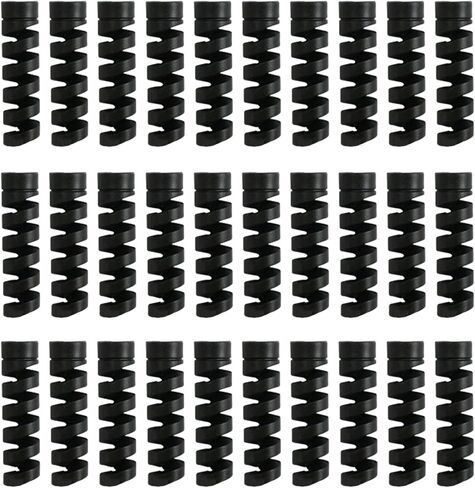 30Pcs Charging Protector Spirals Cable Protector for Protections, Flexible Silicone Saver Anti-Friction Spirals Design in Kuwait